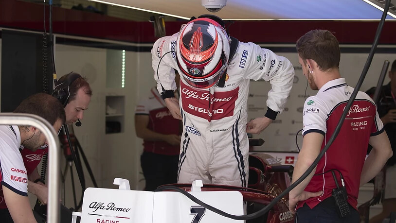 Kimi Räikkönen kam im zweiten Training kaum zum Einsatz. Sein C38 von Alfa Romeo liess wegen Kühlungsproblemen nicht mehr als sechs Runden zu