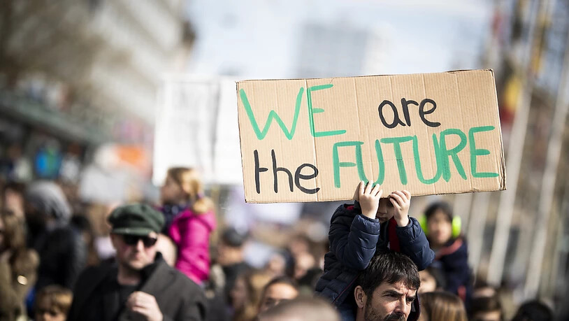 Wir sind die Zukunft: Klimademo in Lausanne.