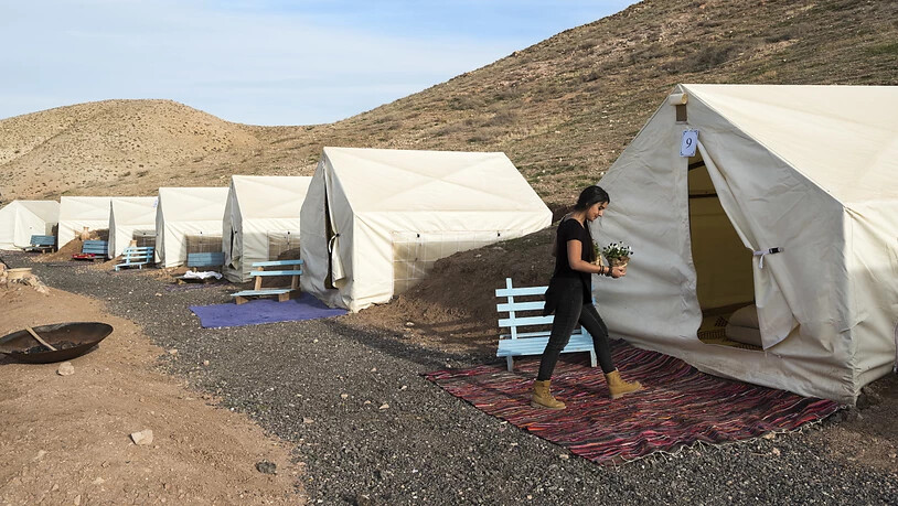 Airbnb-Zeltunterkunft im Westjordanland nahe der jüdischen Siedlung Alon. (Archivbild)
