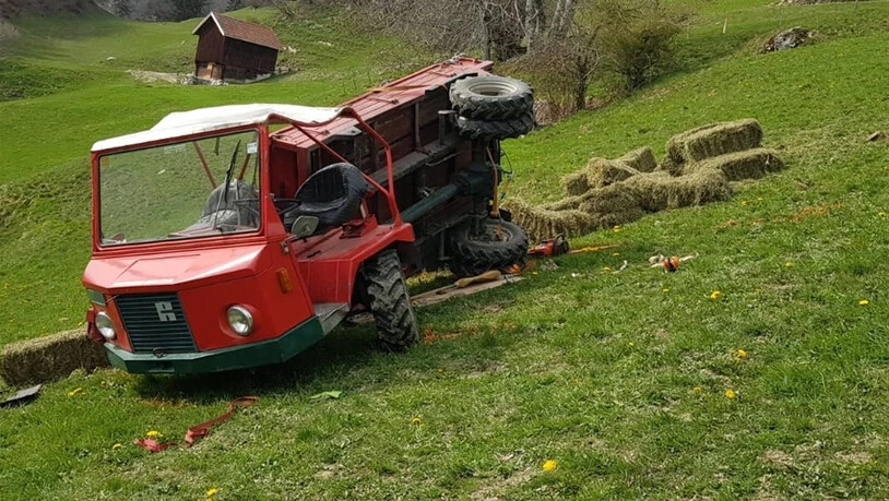 Mit diesem Fahrzeug verunfallte der Landwirt.