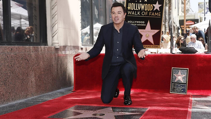 Enthüllte seinen Stern auf dem "Walk of Fame" in Hollywood: US-Komiker Seth MacFarlane.