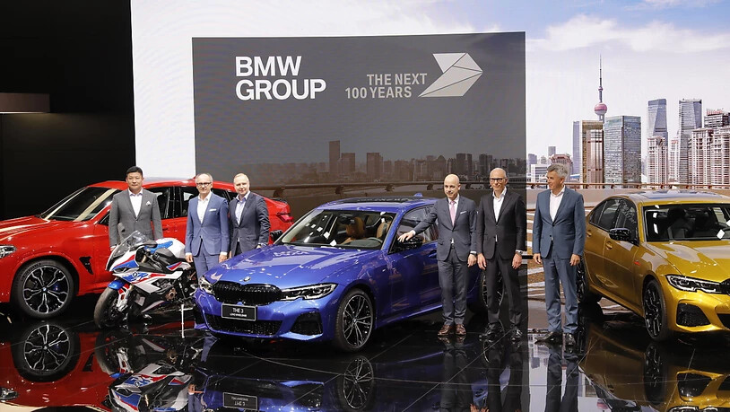Der BMW-Konzern ist im ersten Quartal von einer drohenden EU-Milliardenbusse ausgebremst worden. Im Bild der BMW-Stand an der im April durchgeführten Auto Shanghai 2019. (Archivbild)