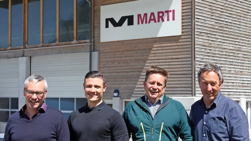 Neue und alte Gesichter: Geschäftsleiter Hansruedi Marti (von links) begrüsst Ruedi Seelhofer und Paul Elmer in der Geschäftsleitung, Christof Schneider tritt kürzer.