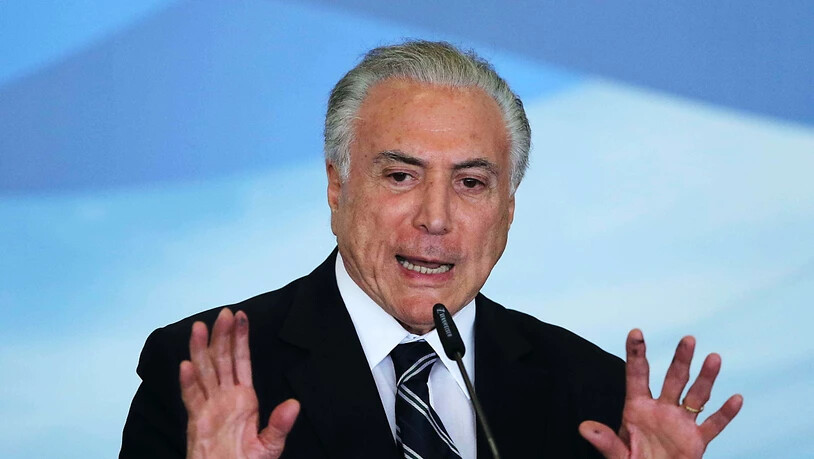 Der frühere brasilianische Präsident Michel Temer muss wegen seiner mutmasslichen Verwicklung in einen gigantischen Korruptionsskandal zurück ins Gefängnis. (Archivbild)