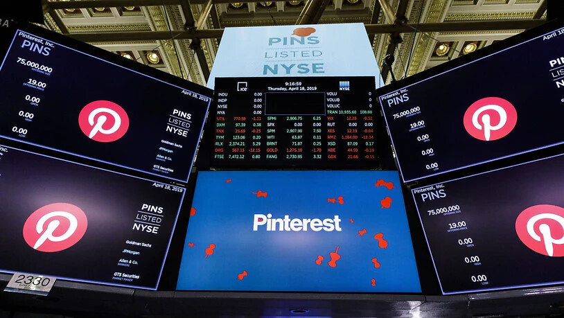 An der Börse sind die Titel von Pinterest nach durchmischten Quartalszahlen deutlich gefallen. (Archivbild)