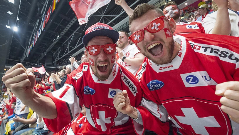 Rund 5000 Schweizer Fans verbrachten das Wochenende in Bratislava