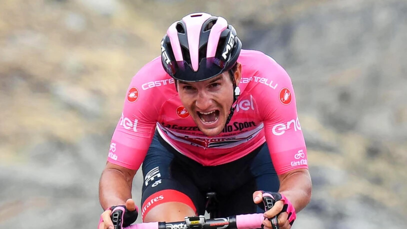 Was ihm am Vortag (im Bild) noch gelungen war, schaffte er in der 14. Etappe des Giro d'Italia nicht mehr: Die erfolgreiche Verteidigung der "Maglia rosa"