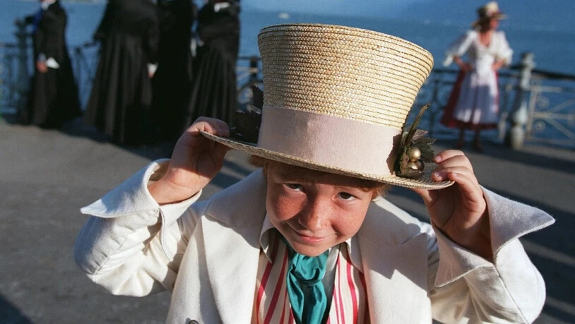 Ein junger Darsteller der Aufführung des Winzerfests 1999. (Archivbild)