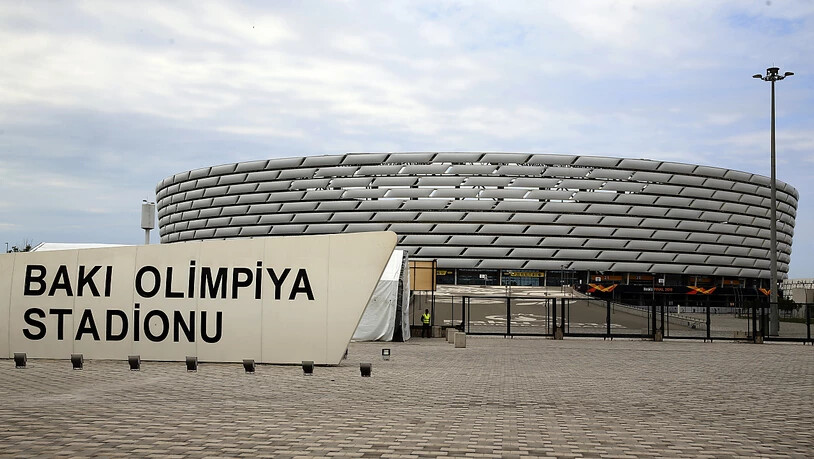 Umstrittener Final-Austragungsort: das Olympia-Stadion in Baku