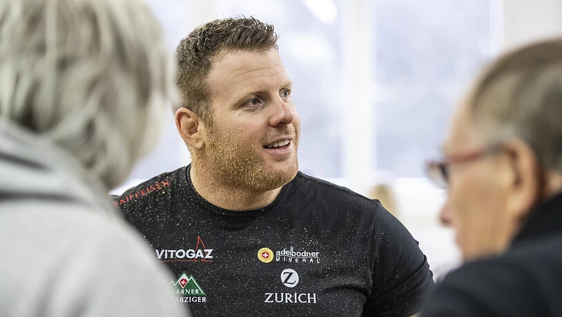 Matthias Glarner, der Schwingerkönig von 2016, ist wieder bereit für Ernstkämpfe im Sägemehl