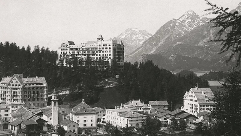 Das «Waldhaus» oberhalb von Sils i. E. wenige Jahre nach dem Bau.