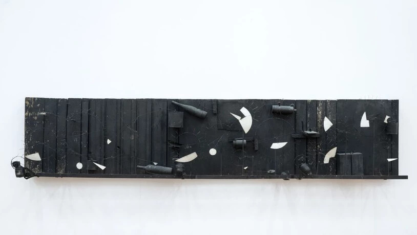 Das Werk "Relief méta-mécanique sonore I" (1955) von Jean Tinguely ist Teil der Ausstellung "Stunde Null" im Kunsthaus Zürich. Sie dauert vom 7. Juni bis 22. September 2019.