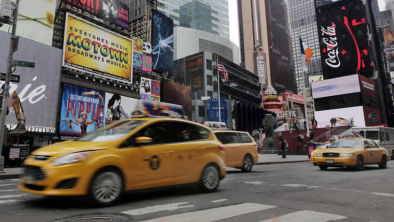 Ein belebter Platz im Zentrum des New Yorker Stadtteils Manhattan: der Times Square. (Archivbild)