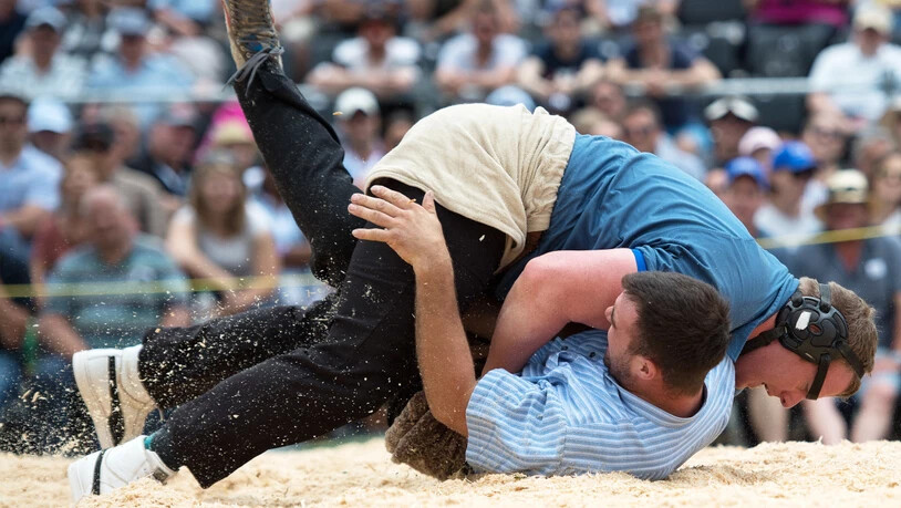 Matthias Glarner (oben) steigt wieder ins Sägemehl. (Archivaufnahme)