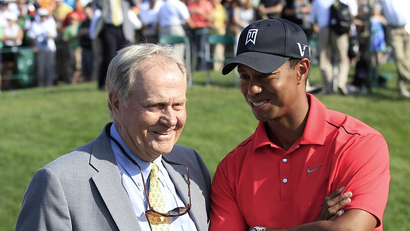 Sie kennen grosse Siege, aber auch Niederlagen am besten: Jack Nicklaus und Tiger Woods
