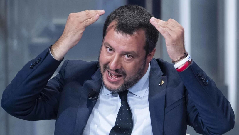 Kein Leisetreter: Matteo Salvini, Vize-Regierungschef, Innenminister und Parteichef - täglich auf allen Kanälen präsent, aber auch Italiens populärster Politiker.