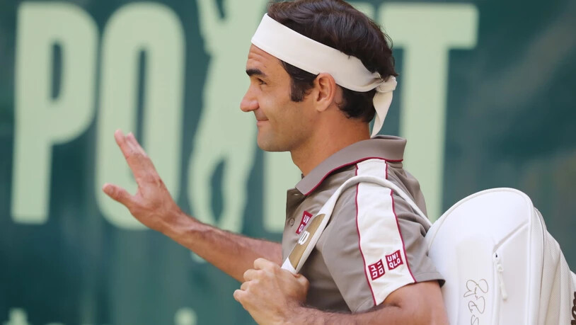 Roger Federer bedankt sich beim deutschen Publikum