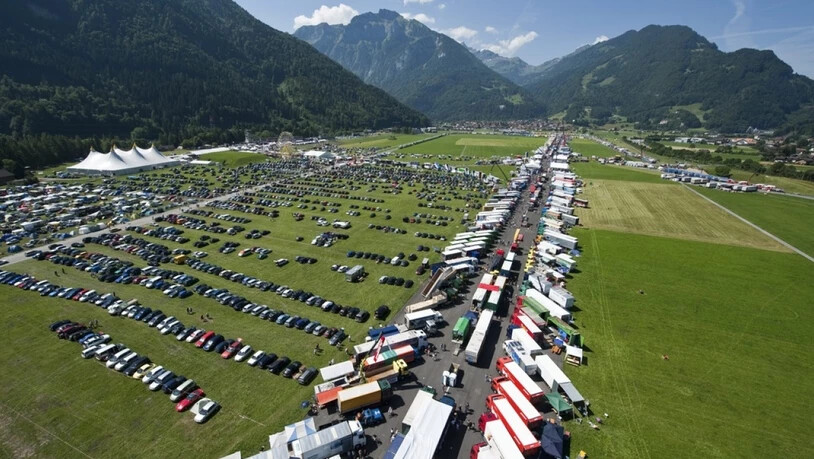Blick aufs Festivalgelände in Interlaken. Die Aufnahme stammt aus dem Jahr 2010.