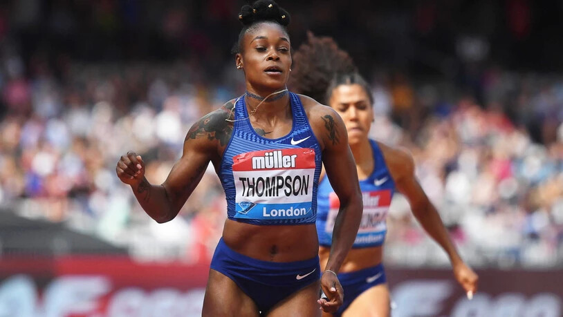 Olympiasiegerin Elaine Thompson gewann das Rennen über 200 m, Mujinga Kambundji blieb als Sechste das Nachsehen