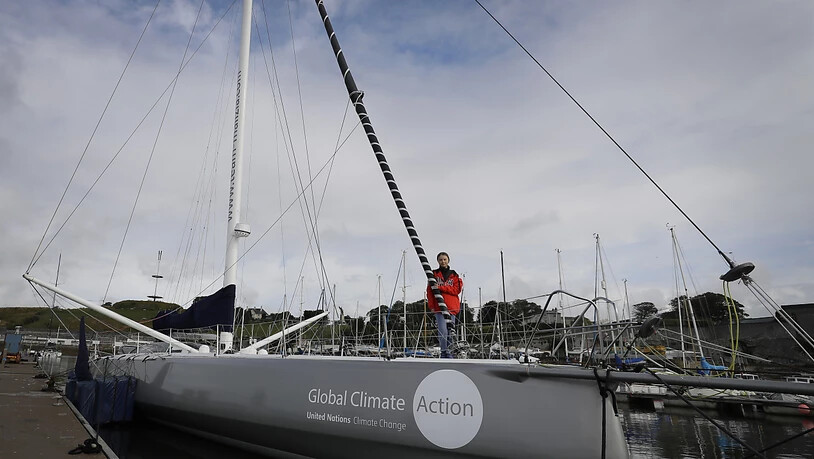 Ein hochmodernes Hochsee-Rennboot: Greta Thunberg an Bord der Jacht.