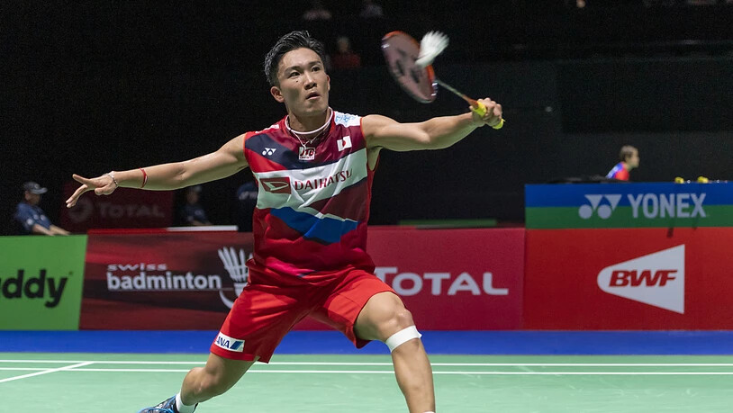 Der Japaner Kento Momota wiederholte an der Badminton-WM in Basel seinen Einzel-Titel aus dem Vorjahr