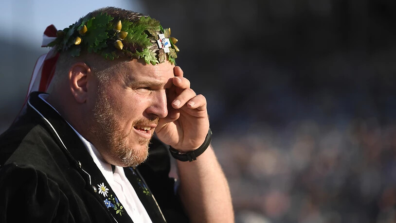 Die Abendsonne begrüsst den neuen Schwingerkönig