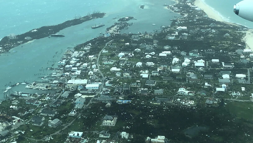 Luftaufnahmen zeigen das Ausmass der Zerstörungen durch Hurrikan "Dorian" auf den Bahamas. (Foto: Medic Corps via AP)