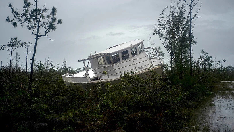 Der Wirbelsturm "Dorian"  hat Boote aus dem Meer an Land geworfen. Nach Uno-Schätzungen sind mehr als 61'000 Menschen auf Lebensmittelhilfe angewiesen.  (AP Photo/Ramon Espinosa)