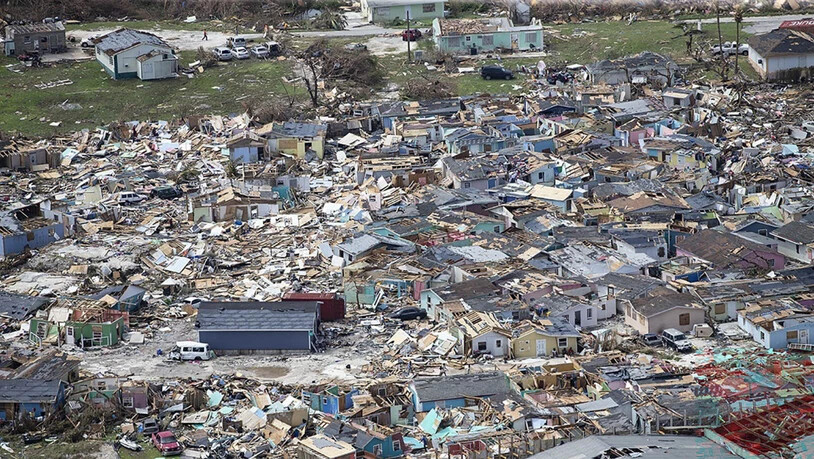Wirbelsturm "Dorian" hat weite Teile der Bahamas völlig zerstört. 70'000 Menschen brauchen dringend Hilfe.  (Foto: Al Diaz/Miami Herald via AP)