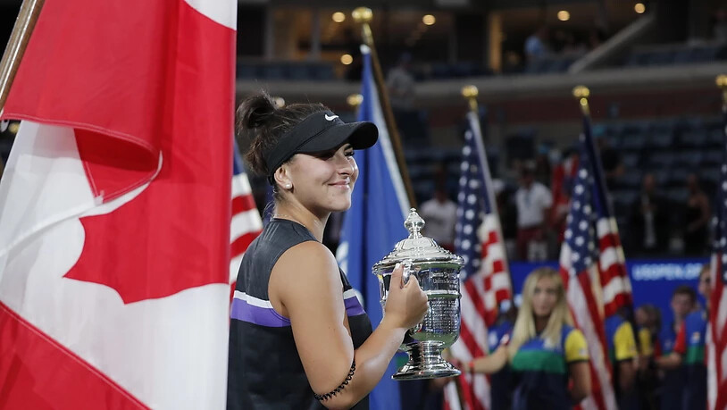 Kanada zeigt dem grossen Nachbarn den Meister: Der Sieg am US Open war nicht nur Bianca Andreescus erster Major-Titel, sondern auch der erste für Kanada (Männer und Frauen)