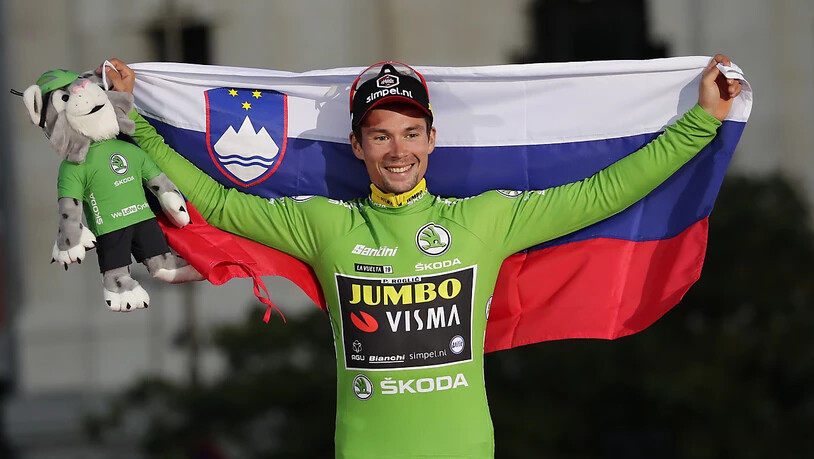 Der Slowene Primoz Roglic gewann auch das grüne Trikot, respektive die Punktewertung