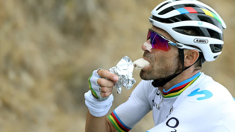 Alejandro Valverde klassierte sich hinter Roglic im 2. Rang der Gesamtwertung