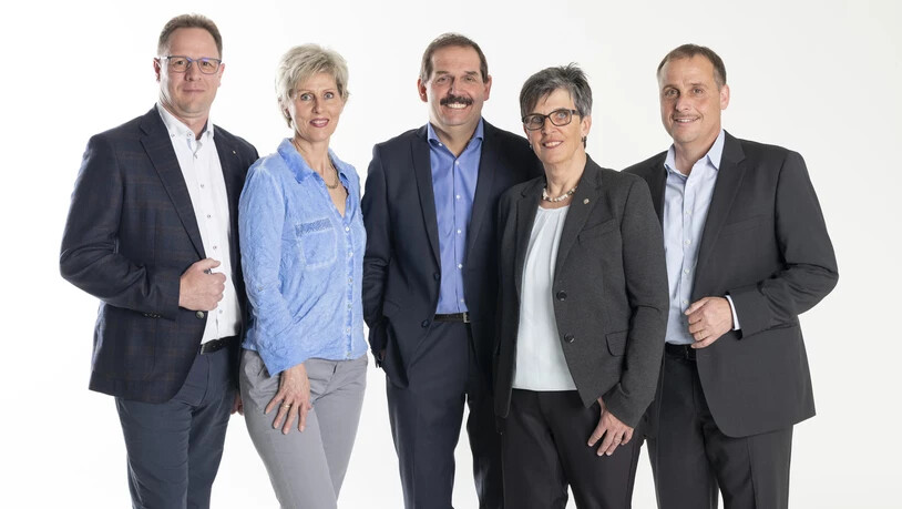 Nationalratskandidaten BDP, Liste 12: Stefan Darnuzer, Edith Gugelmann, Duri Campell (bisher), Martha Widmer, Daniel Buchli
