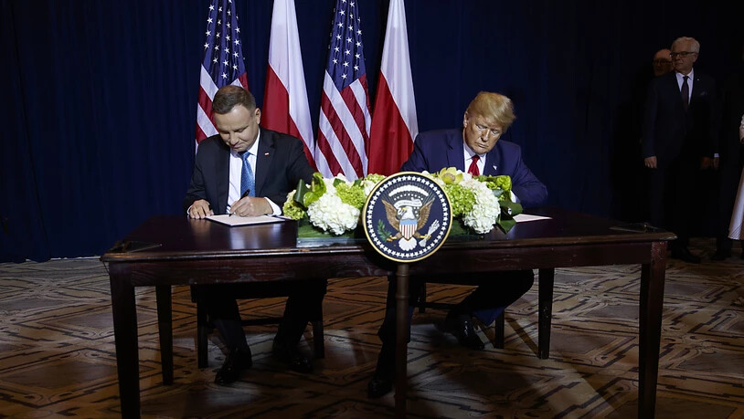 Rande der Uno-Vollversammlung haben US-Präsident Trump und der polnische Präsident Duda ein Abkommen zur Verstärkung der US-Truppen in Polen unterzeichnet.