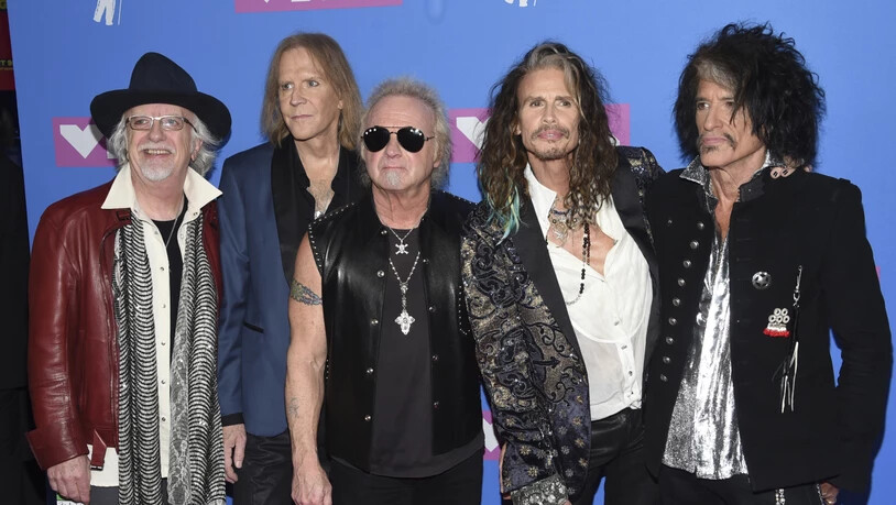 Die Band Aerosmith soll im kommenden Jahr - just zu ihrem 50. Gründungsjubiläum - ausgezeichnet werden. (Archivbild)