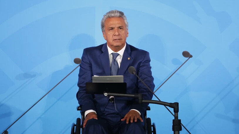 Ecuadors Staatschef Moreno bestätigte seine Bereitschaft zum Dialog. Gleichzeitig hielt er die am Samstag verkündete Ausgangssperre in Quito "bis auf Weitere" aufrecht. (Archivbild)