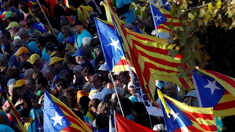 Und wieder gehen Hunderttausende in Kataloniens Hauptstadt Barcelona auf die Strasse - für die Unabhängigkeit von Spanien.