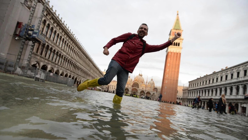 In Venedig soll das Hochwasser laut Experten in den kommenden Tagen zurückgehen.