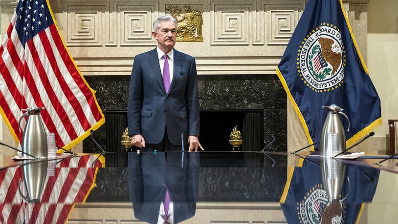 Die US-Notenbank Fed unter der Leitung von Jerome Powell hat signalisiert, erst einmal mit weiteren Zinsschritten zuzuwarten. (Archivbild)