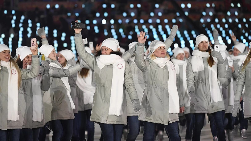Olympische Athleten aus Russland bei den Winterspielen 2018 in Pyeongchang
