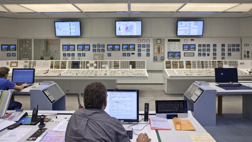 Der Kommandoraum des Kernkraftwerks Mühleberg. Hier wird am 20. Dezember das Atomkraftwerk abgestellt. (Archivbild)