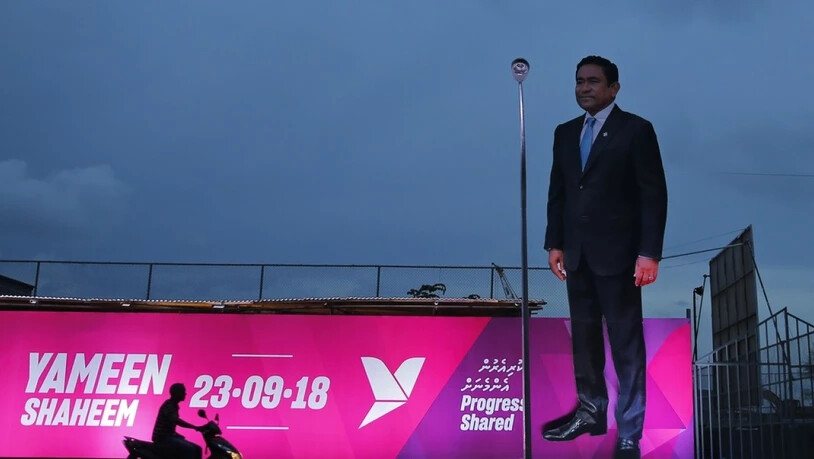 Der ehemalige Präsident der Malediven, Abdulla Yameen, verlor vor rund einem Jahr überraschend die Präsidentschaftswahl. Nun wurde er der Geldwäscherei schuldig gesprochen. (Archivbild)