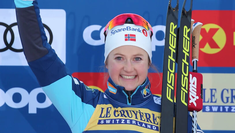 Ingvild Flugstad Östberg jubelt.