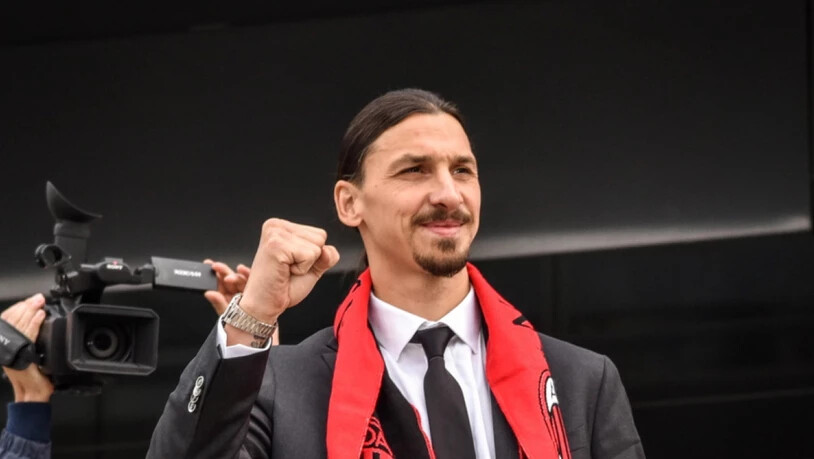 Zlatan Ibrahimovic macht bei seiner Vorstellung in Mailand einmal mehr markige Aussagen