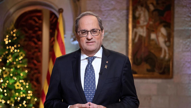 Der katalanische Regionalpräsident Quim Torra wurde abgesetzt, weil er sich geweigert hatte, Symbole der katalanischen Unabhängigkeitsbewegung von öffentlichen Gebäuden zu entfernen. (Archivbild)