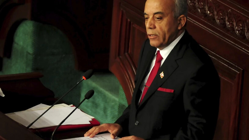Am Parlament gescheitert: der designierte Ministerpräsident Habib Jemli vor den Abgeordneten in Tunis.