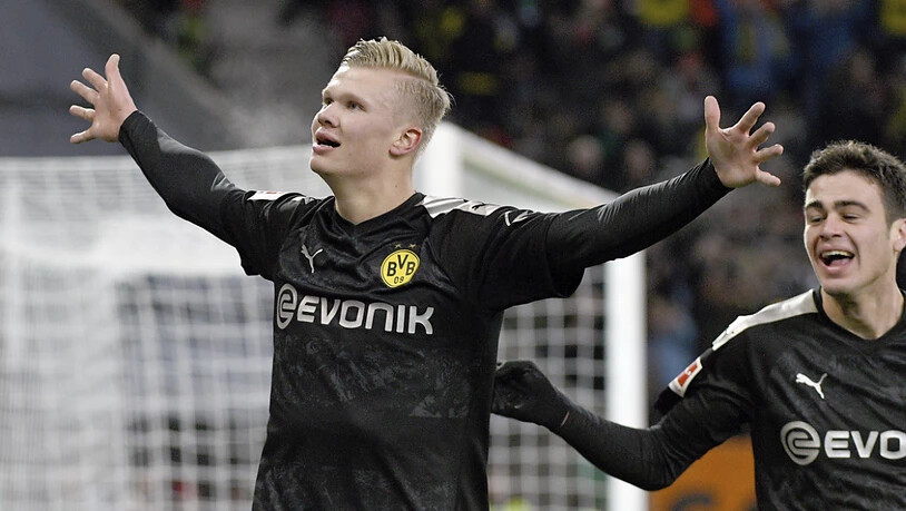 Grosse Show von Erling Haaland in Augsburg: Der Debütant schiesst Dortmund mit drei Toren zum Sieg