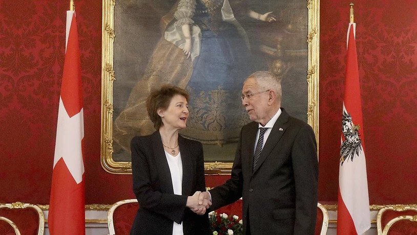 Bundespräsidentin Simonetta Sommaruga trifft den österreichischen Bundespräsidenten Alexander Van der Bellen.