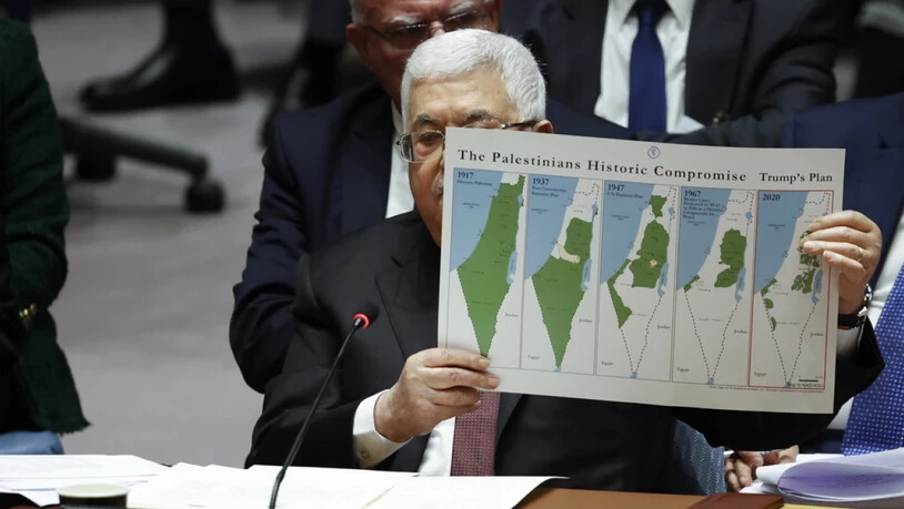 Der US-Plan würde aus seinem Land einen "Schweizer Käse" machen, sagte Palästinenserpräsident Mahmud Abbas vor dem Uno-Sicherheitsrat.