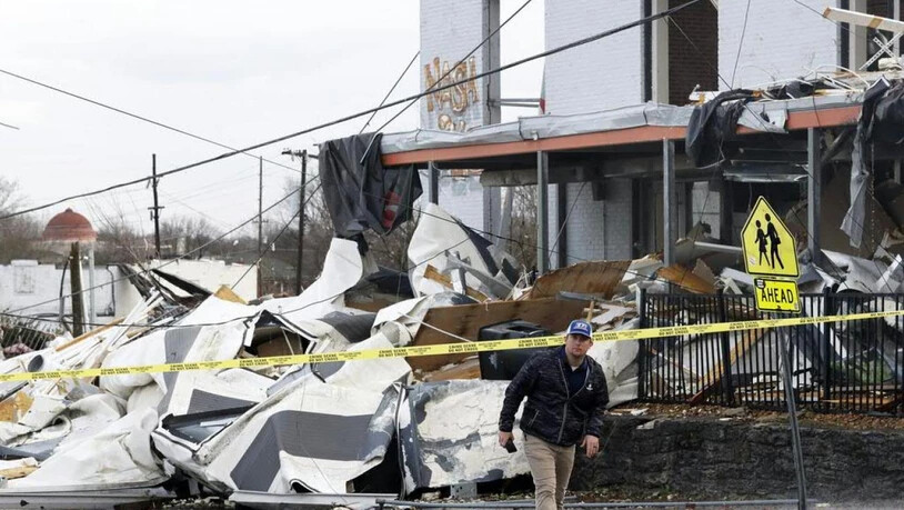 Ein Tornado hat in Tennessee im US-Bundesstaat Texas grosse Zerstörungen angerichtet.